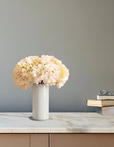 Artificial Hydrangea Flower Bouquet (30 cm, White)
